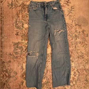 Zara Faded Denim Jeans